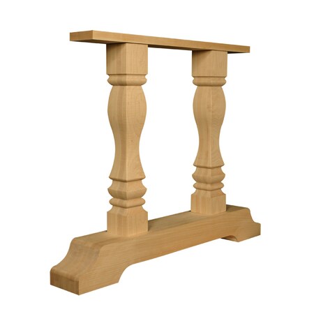 Osborne Wood Products 28 1/4 x 35 1/2 Transitional Trestle Base in Hard Maple PK 1136HM